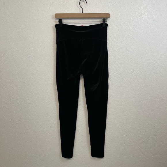 Spanx Velvet High Rise Slim Stretch Pull-On Shaping Leggings Black Large - Picture 11 of 14